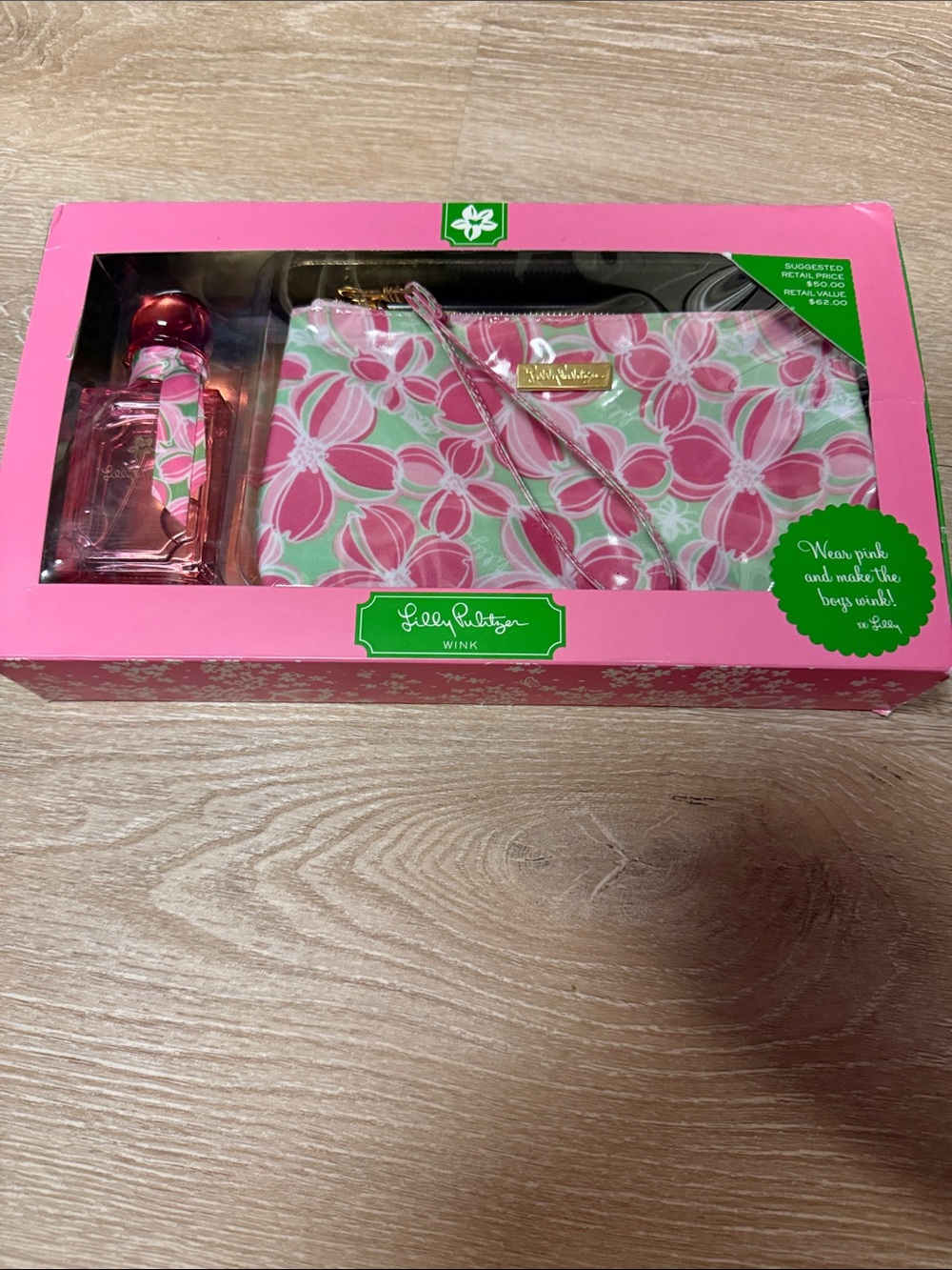 Lilly Pulitzer wink perfume and wristlet vintage limited edition new in box